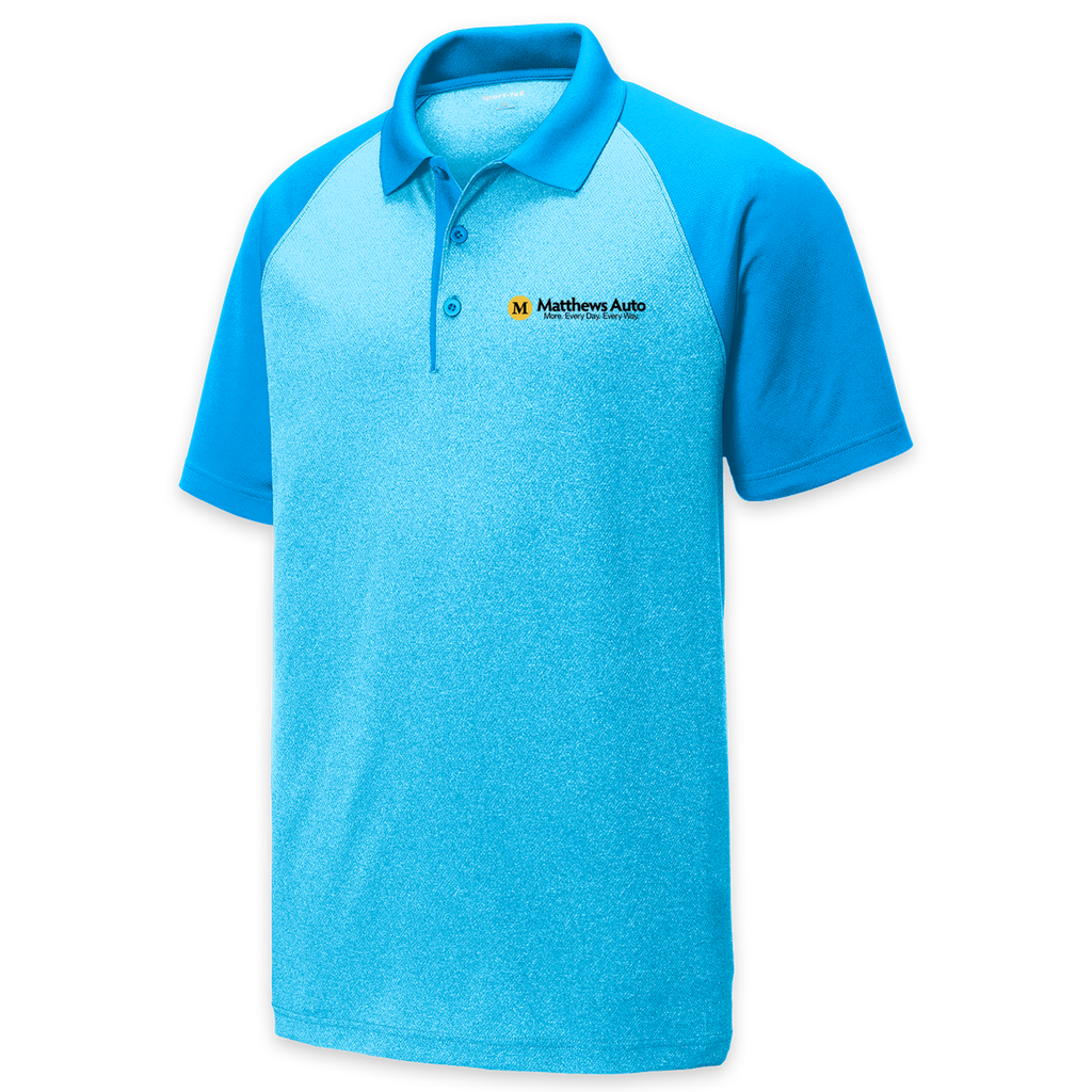 Matthews Men's Sport-Tek Raglan Heather Polo MENS