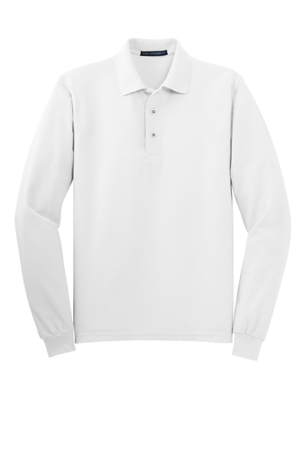 MENS Matthews Port Authority® Silk Touch™ Long Sleeve Polo