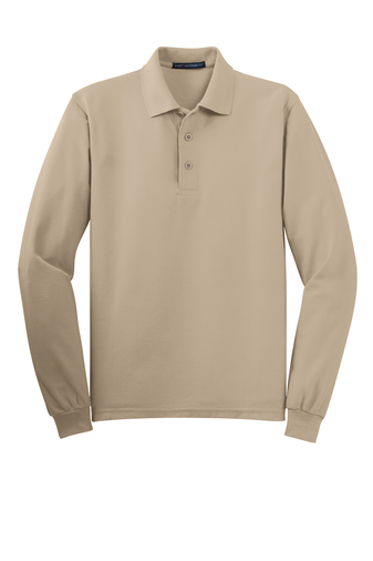 MENS Matthews Port Authority® Silk Touch™ Long Sleeve Polo