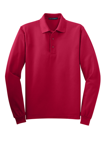 MENS Matthews Port Authority® Silk Touch™ Long Sleeve Polo