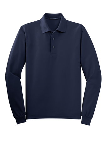 MENS Matthews Port Authority® Silk Touch™ Long Sleeve Polo