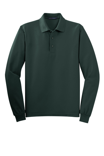 MENS Matthews Port Authority® Silk Touch™ Long Sleeve Polo