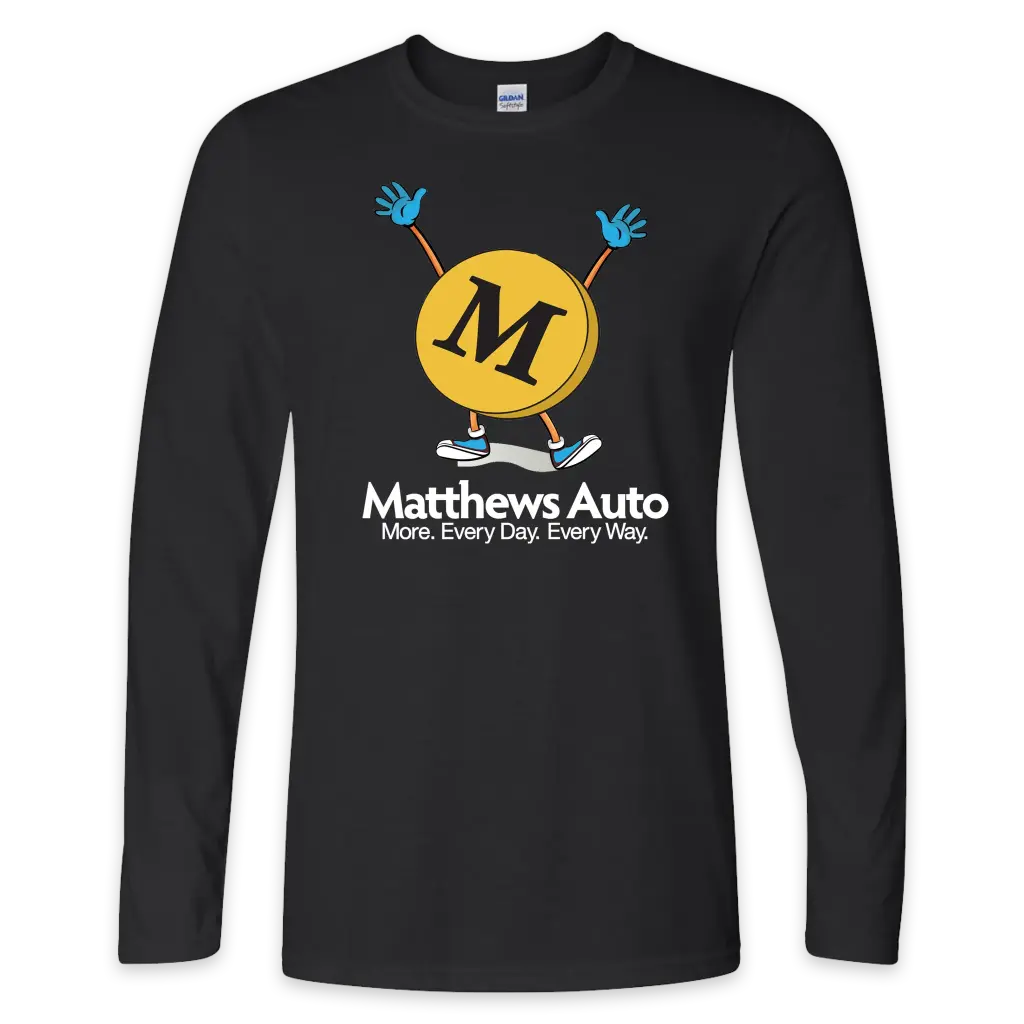 Matthews Auto Long Sleeve T-Shirt Matty logo- Unisex