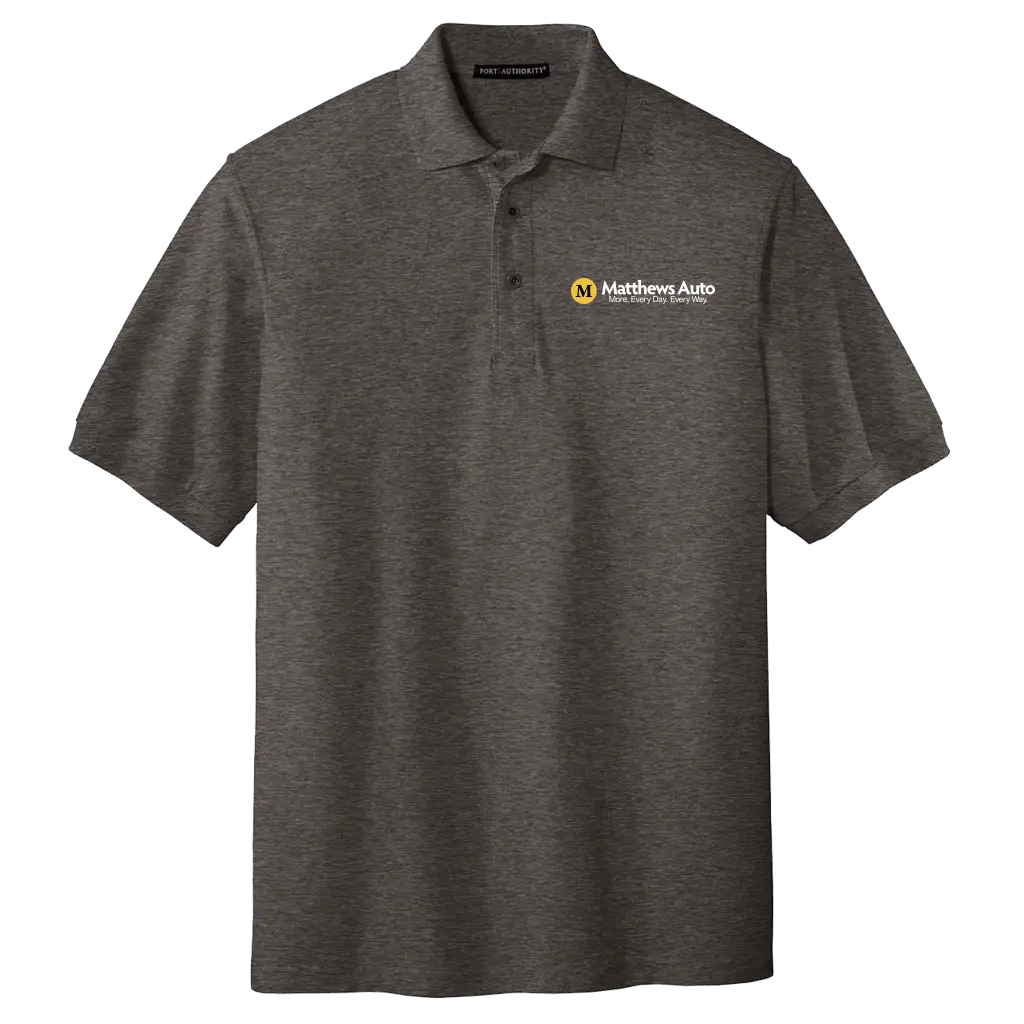 Matthews Port Authority® Silk Touch™ Short Sleeve Polo - MENS