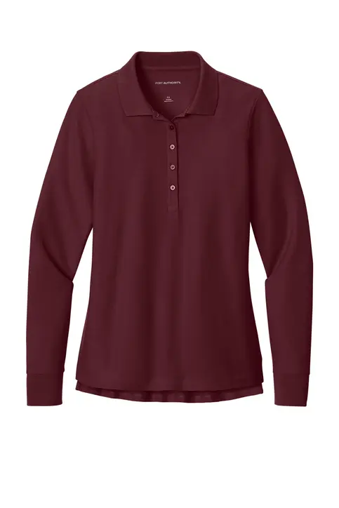 Matthews Auto - Ladies Port Authority® Women’s Wearever Signature Pique Long Sleeve Polo