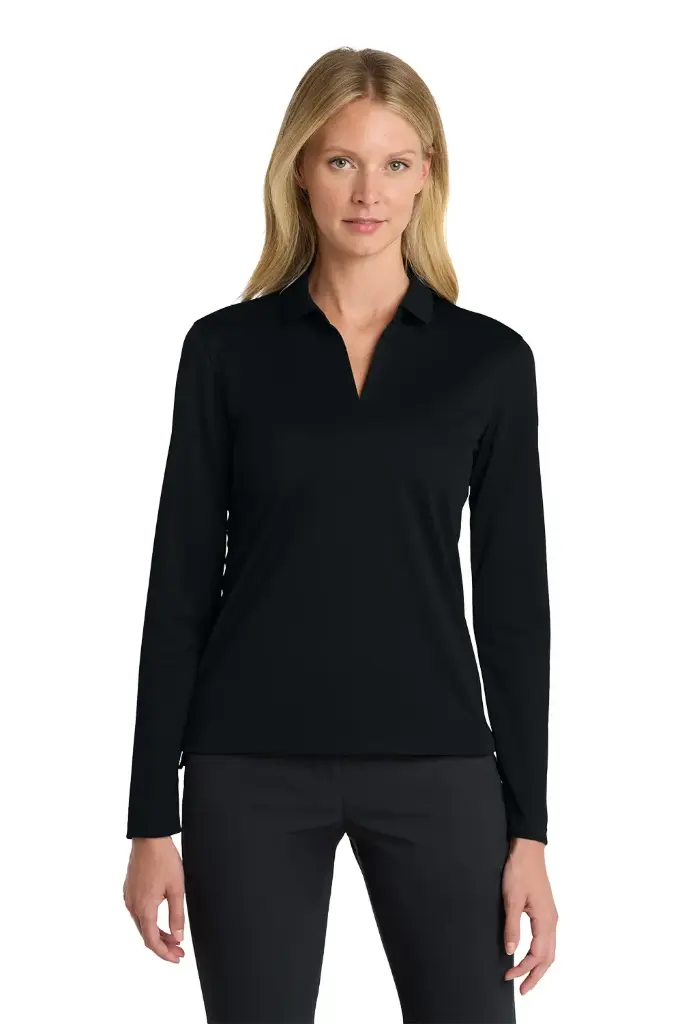 Matthews Auto Nike Women's Dri-FIT Micro Pique 2.0 Long Sleeve Polo ***SALE*** (Size L Black only)