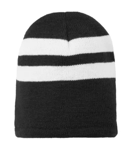 Matthews Port & Company® Fleece-Lined Striped Beanie Cap