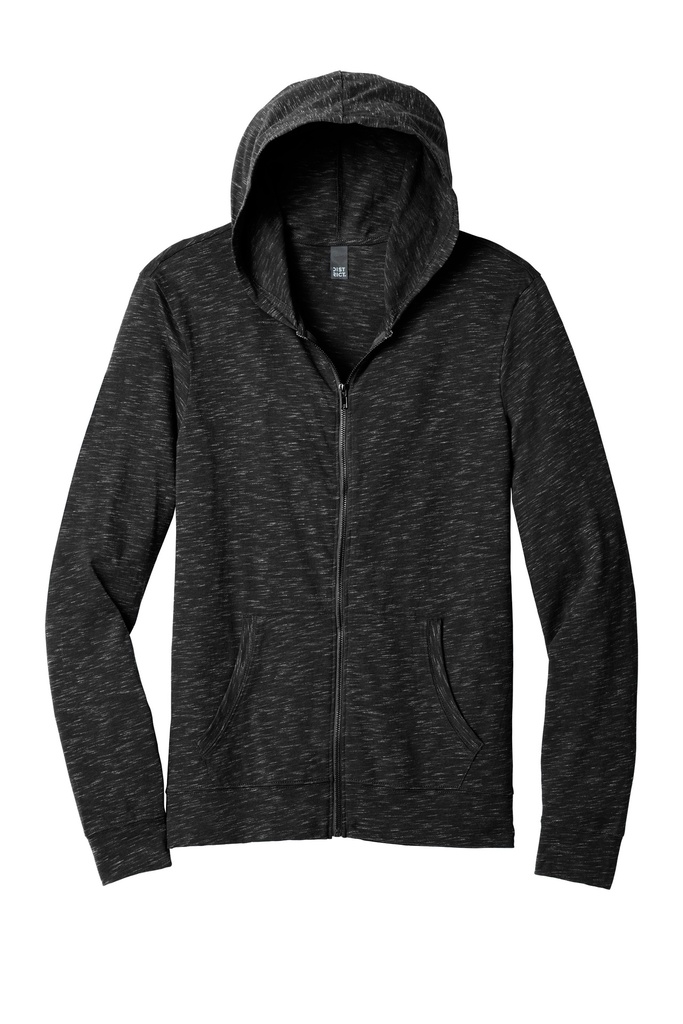 [DT565-XS-Black] Matthews Auto - District® Medal Full-Zip Hoodie UNISEX (XS, Black)