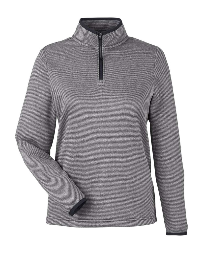 Matthews Auto - Women's Venture Heathered Stripe Quarter-Zip Pullover WOMENS