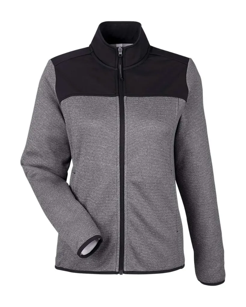 Matthews Auto Women's Venture Heathered Stripe Hybrid Jacket - WOMEN