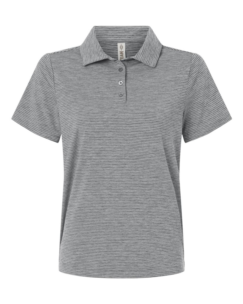 Matthews Auto Team 365 Women's Relay Heathered Stripe Polo