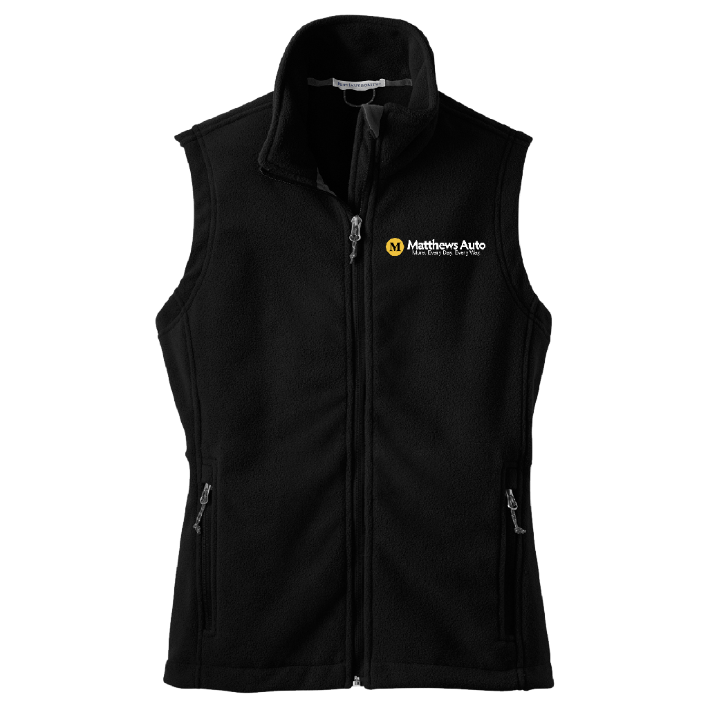 Matthews- Women's Fleece Vest - WOMENS ***SALE (Large-Grey and XL-Black only)***