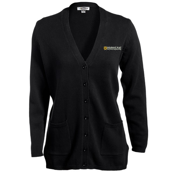 Matthews Auto Cotton Blend Ladies Long Cardigan - WOMEN