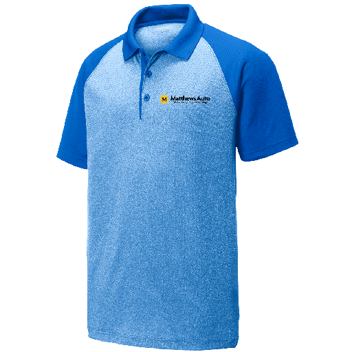 Matthews Men's Sport-Tek Raglan Heather Polo MENS
