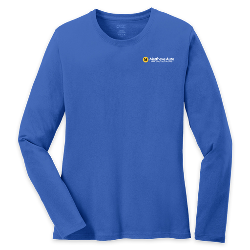 Matthews Ladies Long Sleeve Core Cotton Tee WOMEN **SALE** (XL only)