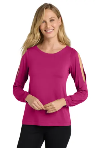 Matthews Port Authority ® Ladies Luxe Knit Jewel Neck Top WOMENS ***SALE*** (L only)