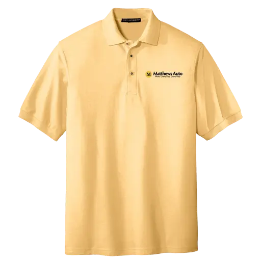 Matthews Port Authority® Silk Touch™ Short Sleeve Polo - MENS
