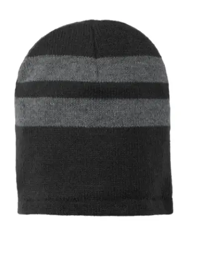 Matthews Port & Company® Fleece-Lined Striped Beanie Cap